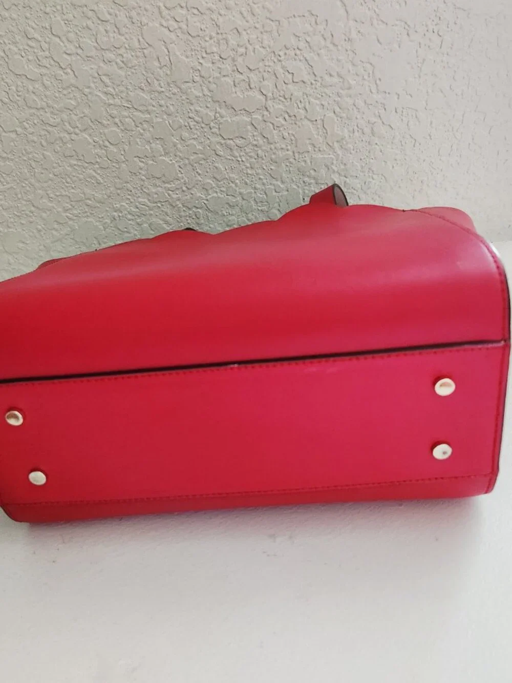 New Kate Spade NY Mina Red Leather Scalloped Shoulder Bag Purse